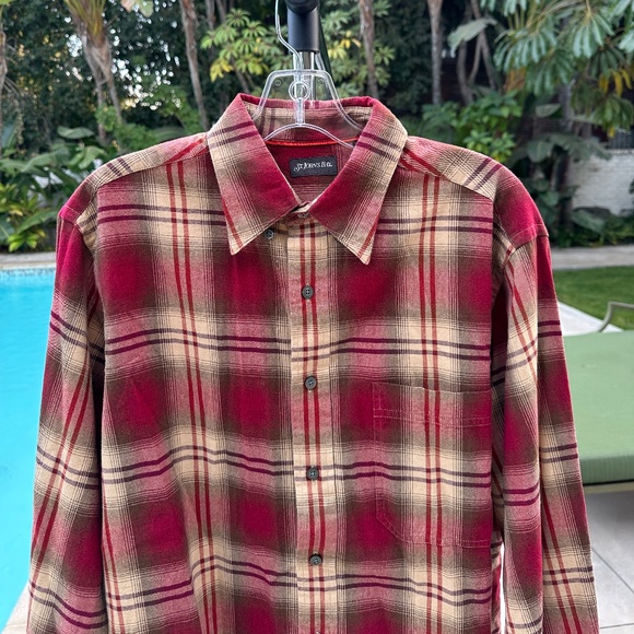 St. JOHN'S BAY PreLoved Plaid Shirt SZ M 100% cotton - Picture 6 of 6